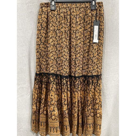 Kobi Halperin Women's Charlie Floral Print Skirt - Hazelnut Multi S - Picture 4 of 7